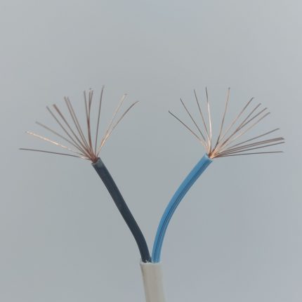 کابل برق 2×0.75 کابلینو با روکش PVC سفید