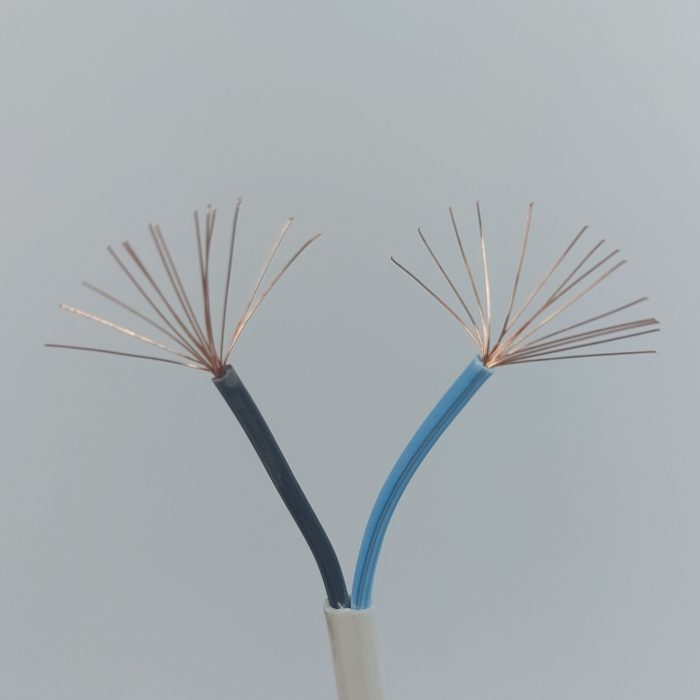 کابل برق 2×0.75 کابلینو با روکش PVC سفید