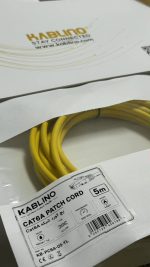 پچ کورد Cat6A کابلینو زرد 5 متری